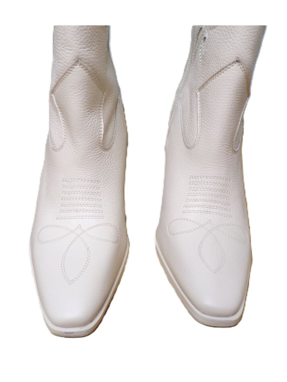 🆕 VINCE CAMUTO Alisah Western Boot 8.5 Off-White - Picture 3 of 9